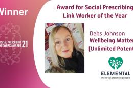 Deb's Johnson Link Worker of the year 2021